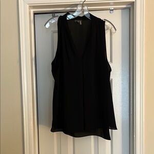 Vince Camuto Sleeveless Black Blouse
